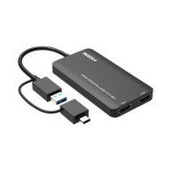 PROPART USB 3.0 (USB-A OR USB-C) TO DUAL HDMI VIDEO GRAPHICS ADAPTER