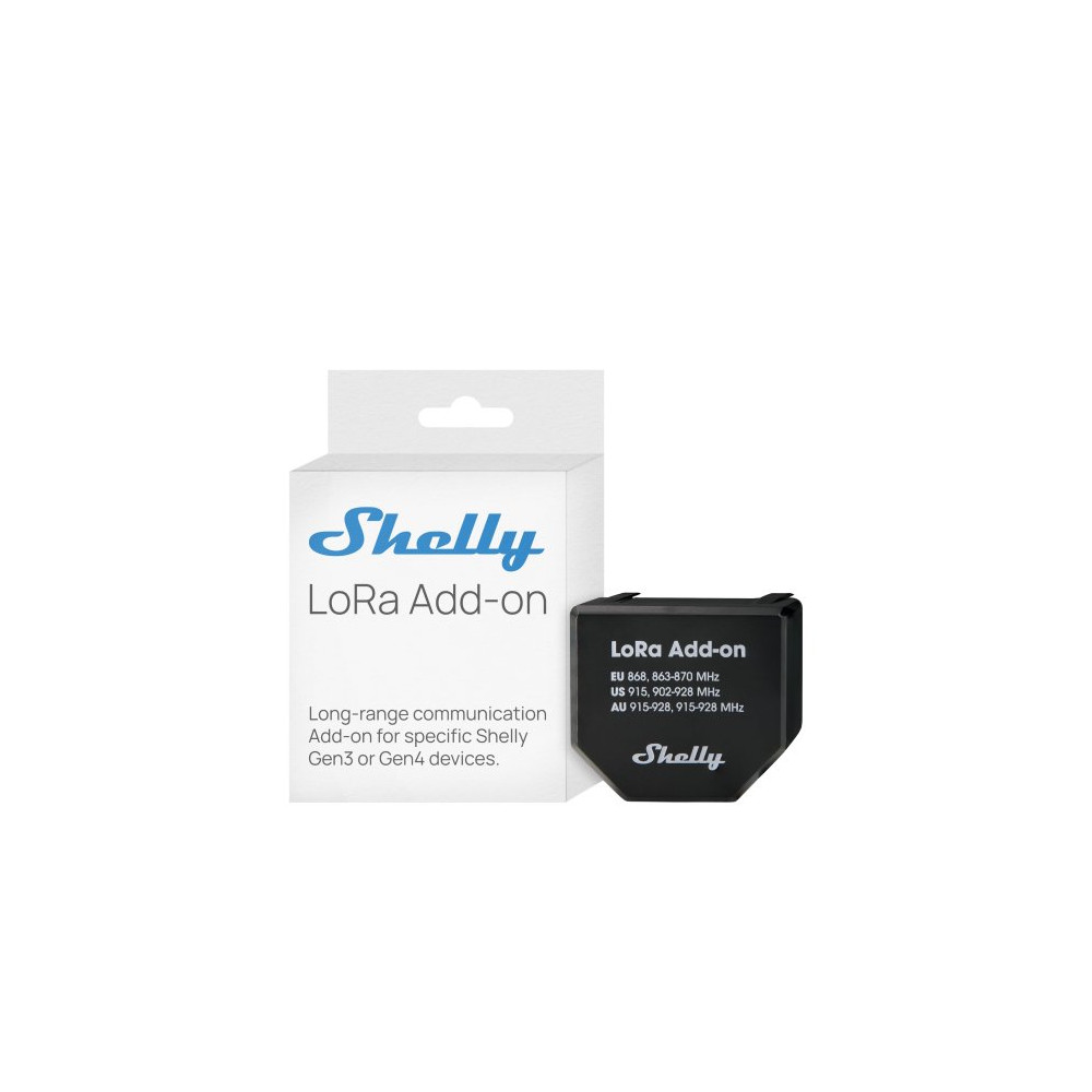 SHELLY LORA ADD-ON | MODULO ADD-ON VIA RADIO CONNESSIONE 5KM