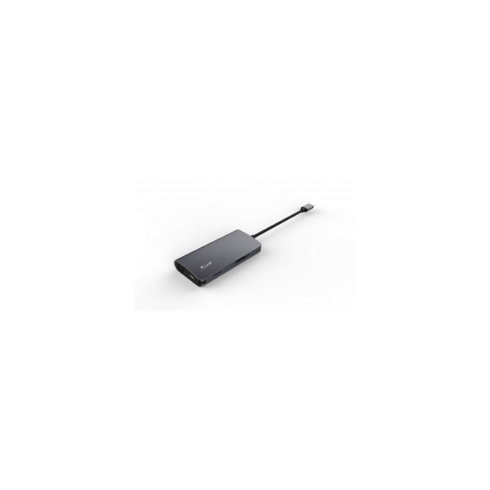 MINIDOCK LMP USB-C 8PORTE SPACEGRAY HDMI-RJ45-SD-MICRO SD-3 USB-1 USB-C