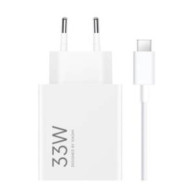 XIAOMI 33W WALL CHARGING COMBO USB-A + CAVO USB-C WHITE