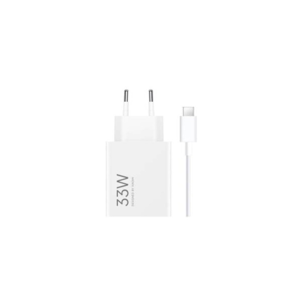 XIAOMI 33W WALL CHARGING COMBO USB-A + CAVO USB-C WHITE