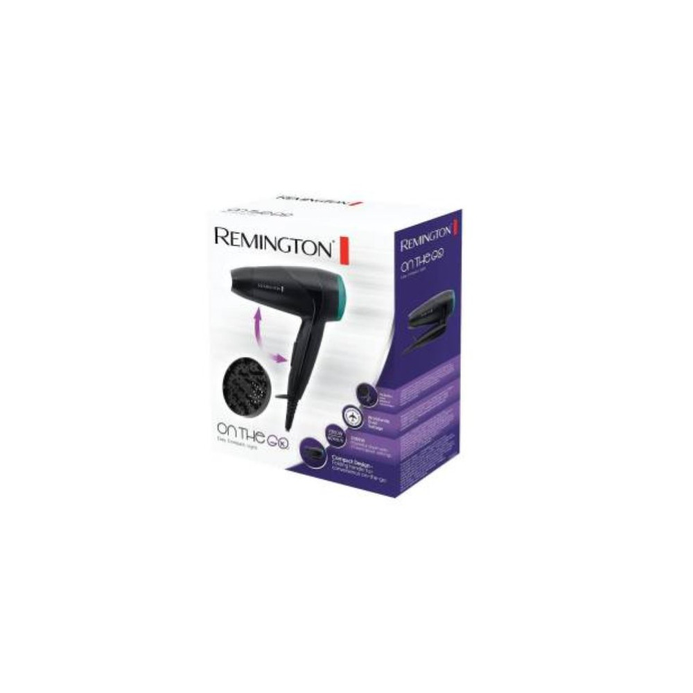 REMINGTON ASCIUGACAPELLI D1500 DA VIAGGIO PIEGHEVOLE 2000W NERO