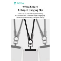 DEVIA CORDINO CAVO TIPO-C PD 60W DA POLSO PORTA TELEFONO NERO 0,3 MT