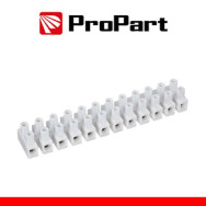 PROPART MORSETTIERA BIANC 12POLI 6A-6 MM2 FORMA A U 380V STECCA10PZ