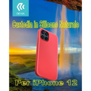 DEVIA COVER IN SILICONE WATERPROOF PER IPHONE 12 & 12 PRO ROSSA
