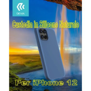 DEVIA COVER IN SILICONE WATERPROOF PER IPHONE 12 & 12 PRO BLU