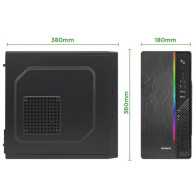 CASE MINITOWER PSU 240W ITAK I603 MATX MITX U30,5MM SPCC BK FAN VETRO