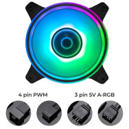 VENTOLA MIRA 120 1FAN 1100RPM HALO 1100RPM 3FAN + ANTIVIBRATION