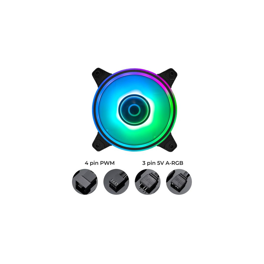 VENTOLA MIRA 120 1FAN 1100RPM HALO 1100RPM 3FAN + ANTIVIBRATION