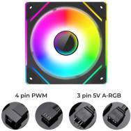 VENTOLA SORA K21 120 1FAN 1800RPM HALO 1800RPM FAN + ANTIVIBRATION