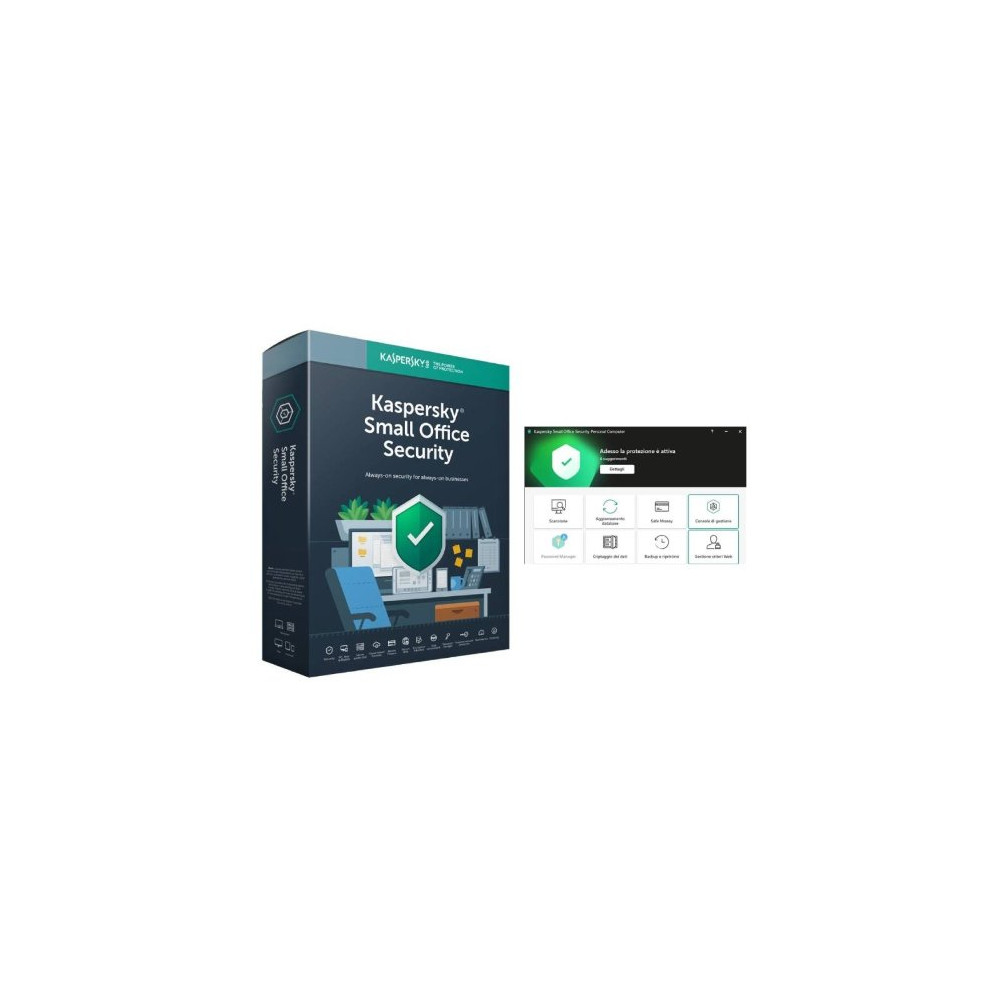 SOS 8 10U + 1SER 1Y 2021 KASPERSKY SUPERSLIM BOX