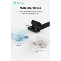 DEVIA AURICOLARI EM406 WIRELESS SENZA INSERIMENTO NELL'ORECCHIO OWS LITE1 BLU