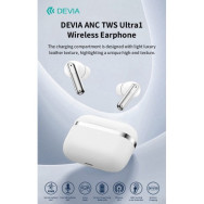 DEVIA AURICOLARI CARICA WIRELESS ANC TWS ULTRA1 ANNULLAMENTO RUMORE ESTERNO BIANCHI