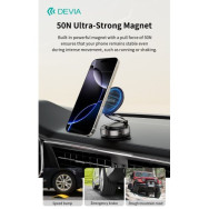 DEVIA SUPPORTO MAGNETICO IN METALLO MULTI-ANGOLO REGOLABILE PER SUPPORTO TELEFONO AUTO