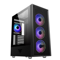 CASE ITEK M.TOWER "VERTIBRA H210" GAMING 2*USB3, 4*12CM FAN ARGB, TRASP WIND, - ITGCAVH210