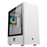 CASE ITEK M.TOWER "VERTIBRA S210W" GAMING 2*USB3, 12CM FAN ARGB, TRASP WIND, WHITE EDITION - ITGCAVS210W