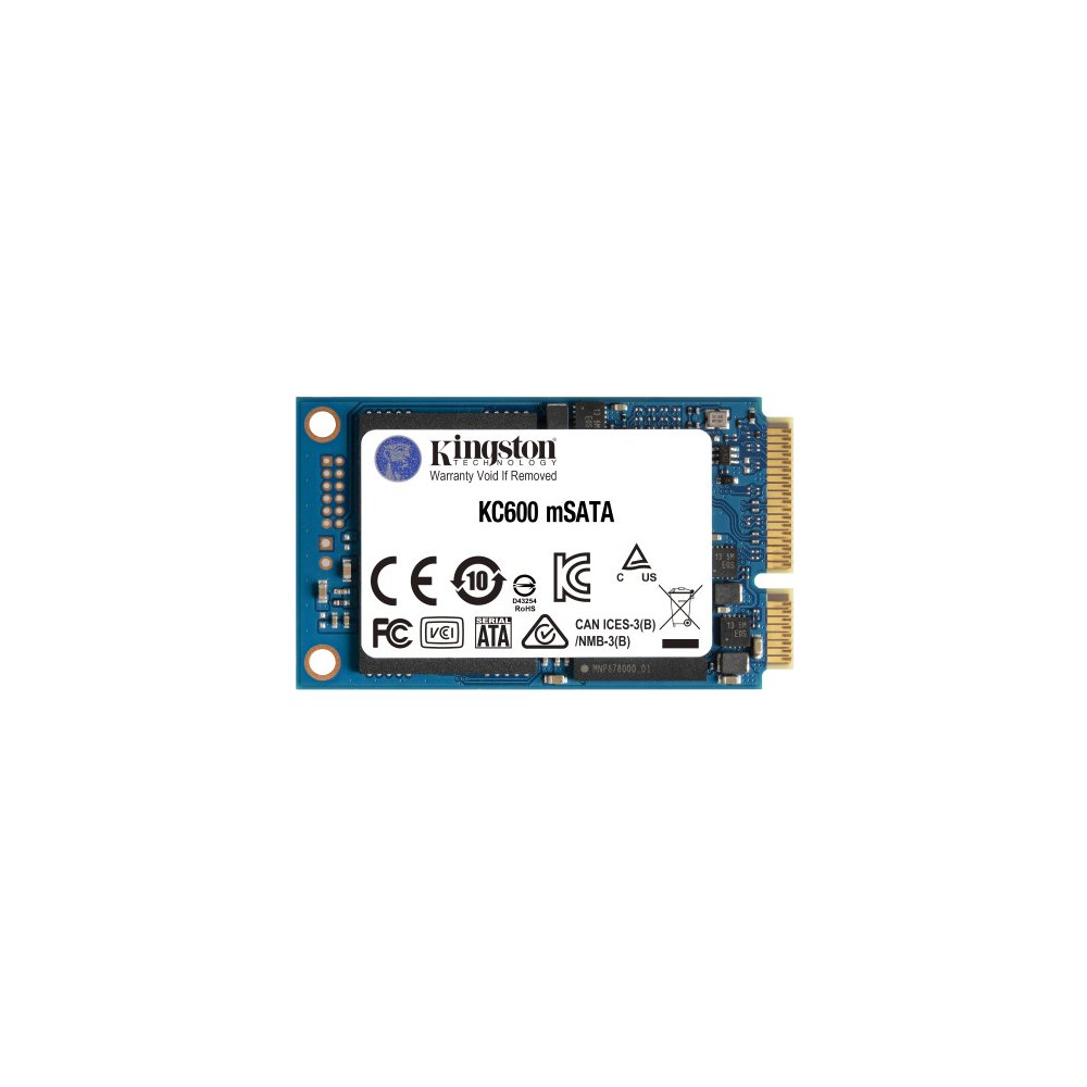 SSD KINGSTON 256GB SKC600MS/256G MSATA SATA3 READ:550MB/S-WRITE:500MB/S