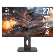 MONITOR ATLANTIS GAMING LED 27" WIDE A05-UX27IF-VHDM IPS 1920X1080 5MS 270CD/M² 1.000:1 VESA MM PIVOT REG. H DP HDMI VGA BLACK