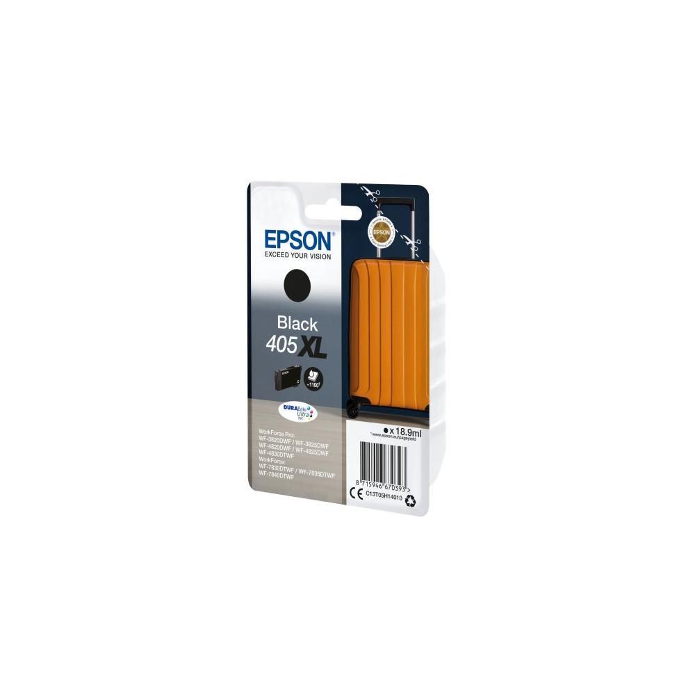 INK EPSON 405XL C13T05H14010 NERO TROLLEY X WF-3820DWF WF-3825DWF WF-4820DWF WF-4830DTWF WF-3640DTWF WF-7830DTWF WF-7840DTWF