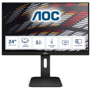 MONITOR AOC LED 23.8" WIDE 24P1 IPS 1920X1080 5MS 250CD/MQ 50.000.000:1 2X2W MM REG. IN H PIVOT VGA DVI HDMI DP USB