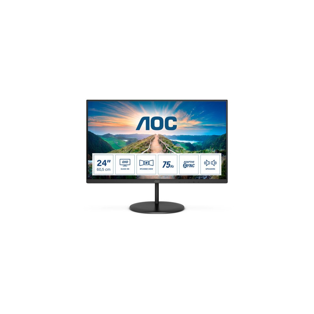MONITOR AOC LED 23.8" WIDE Q24V4EA IPS 2560X1440 4MS 250CD/MQ 20.000.000:1 2X2W MM HDMI DP