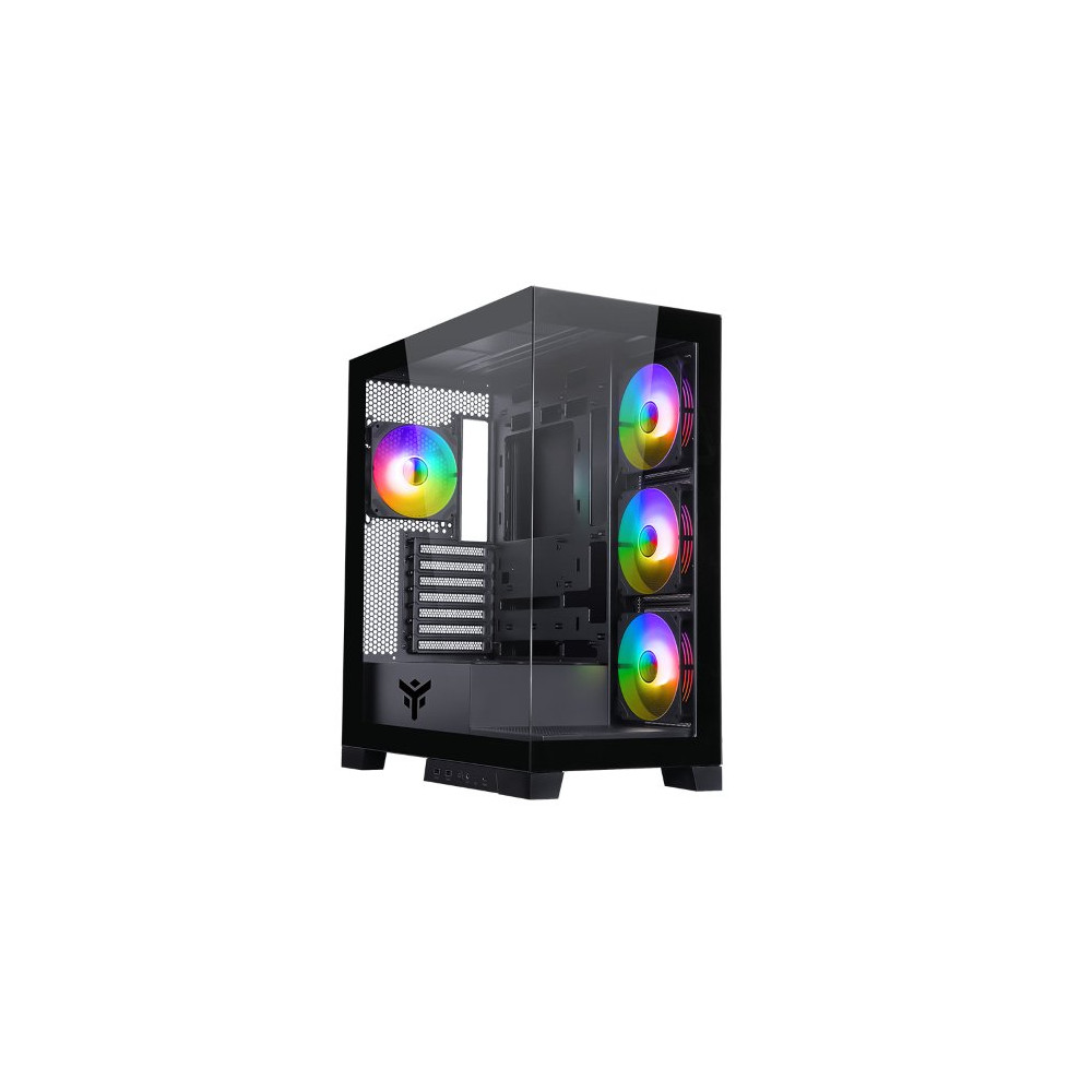 CASE ITEK SHOWBUI 45B - GAMING TOWER, ATX, 4X12CM ARGB FAN, 2XUSB3, TYPE-C,SYDE & FRONT PANEL TEMP GLASS - ITGCASB45B