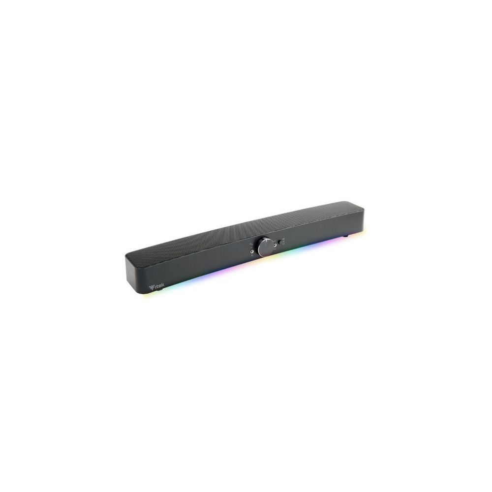 SOUNDBAR ITEK S100 GAMING - RGB CON TASTO ON-FF, BLUETOOTH, JACK 2X3.5MM, USCITA MIC E CUFFIE - ITSDS100
