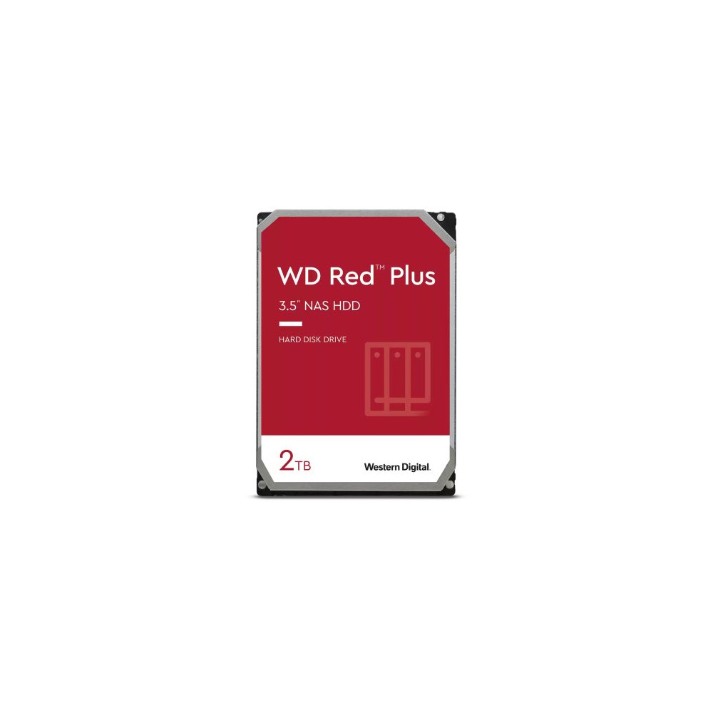 HD WD 2TB 3.5" RED PLUS INTELLIPOWER CMR SATA 6GB/S - NAS HARD DRIVE - WD20EFPX