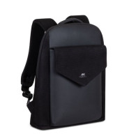 ZAINO RIVACASE CARDIFF CANVAS URBAN BACKPACK 14"- NERO - R8524B