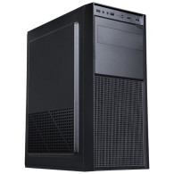 CASE ITEK M.TOWER "WINCO" 500W, FRONT 2*USB3 + 2*USB2 + AUDIO - BK (EFFETTO SPAZZOLATO) - ITOCWOMU3