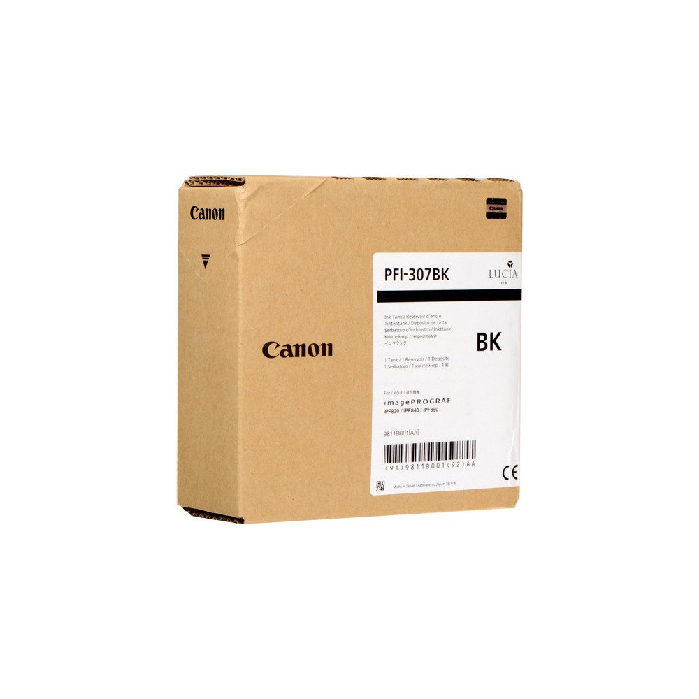 CANON SERBATOIO INCH. PFI-307BK BLACK (330ML) X IPF 830 840 850 9811B001