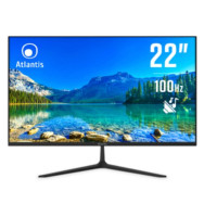 MONITOR ATLANTIS LED 21,5" WIDE A05-HE22VF-VHM VA 100HZ 1920X1080 5MS 250±15CD/M² 3.000:1 2X2W MM VESA VGA HDMI BLACK