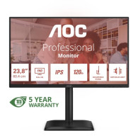 MONITOR AOC LED 23.8" WIDE 24E4U IPS 1920X1080 120HZ 4MS 300CD/MQ 20.000.000:1 2X2W MM REG.H PIVOT VGA HDMI DP USB