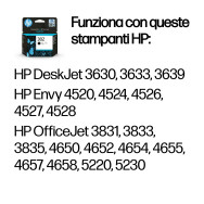 HP302 CARTUCCIA ORIGINALE BLACK