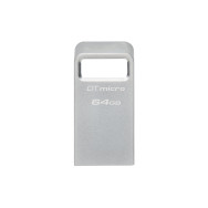 KINGSTON DATATRAVELER MICRO CHIAVETTA USB3.2 64GB 200MB/S METAL ARGENTO