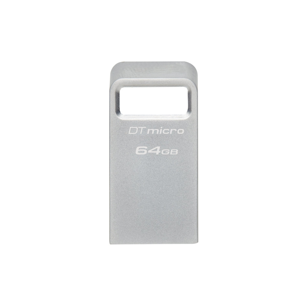 KINGSTON DATATRAVELER MICRO CHIAVETTA USB3.2 64GB 200MB/S METAL ARGENTO