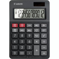 CANON AS-120II EMEA HB CALCOLATRICE DESKTOP 12 CIFRE DISPLAY INCLINATO DOPPIA ALIMENTAZIONE SOLARE E A BATTERIE GRIGIO SCURO