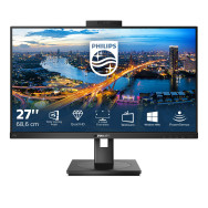 MONITOR PHILIPS 275B1H/00 B-LINE 27" LED IPS 2K WEBCAM 16:9 75Hz 4MS CONTRASTO 1.000:1 HUB USB VGA DVI-D HDMI DISPLAYPORT ALTOPA