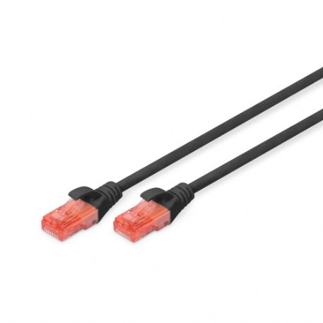 CAVO RETE UTP CAT.6 2MT NERO NON SCHERMATO DIGITUS