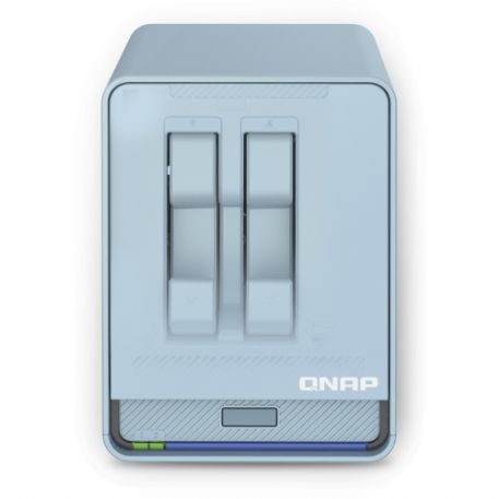 QNAP QMIROPLUS-201W NAS CHASSIS DESKTOP CELERON J4125 2GHz RAM 4GB-2 BAY HDD/SSD 2.5