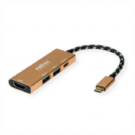DOCKING TYPE C-MULTIPORT 4IN1 1*HDMI 4K/2*USB 3.2/1*USB C PD