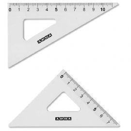 ARDA PROFIL COPPIA SQUADRE IN ALLUMINIO DA 45° E 60° 12 CM