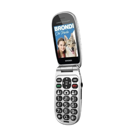 CELLULARE BRONDI AMICO COMFORT DUAL SIM BLACK ITALIA SENIOR PHONE