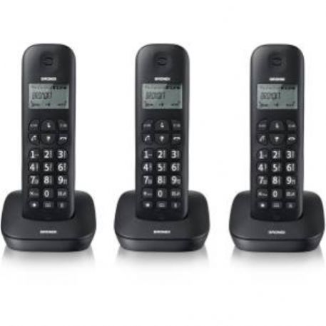 Telefono Cordless Brondi Gala Trio Nero