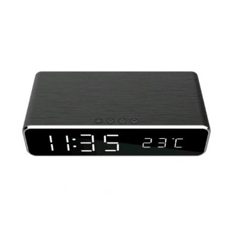 TECHMADE SVEGLIA CON FUNZIONE RICARICA CELL.WIRELESS NERO DAC-WPC-01