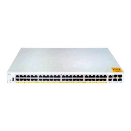 CISCO CATALYST C1000-48P-4G-L SWITCH GESTITO L2 24 x 10/100/1000 (PoE+) + 24 x 10/100/1000 + 4 x Gigabit SFP (uplink) PoE+ (370 W) MONTABILE SU RACK