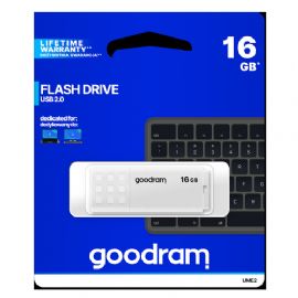 PENDRIVE GOODRAM 16GB UME2 WHITE USB 2.0 - RETAIL BLISTER