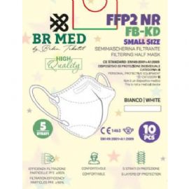 MASCHERINA PROTETTIVA BRMED FFP2 SMALL SIZE 5 STRATI BIANCA 