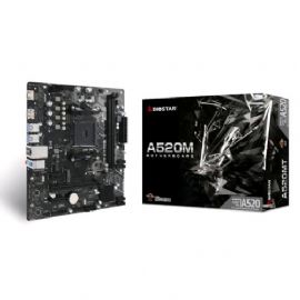 MB BIOSTAR AMD A520MT 6.0 A520 AM4 2DDR4 HDMI+DP PCIE, 4*SATA,M.2 mATX